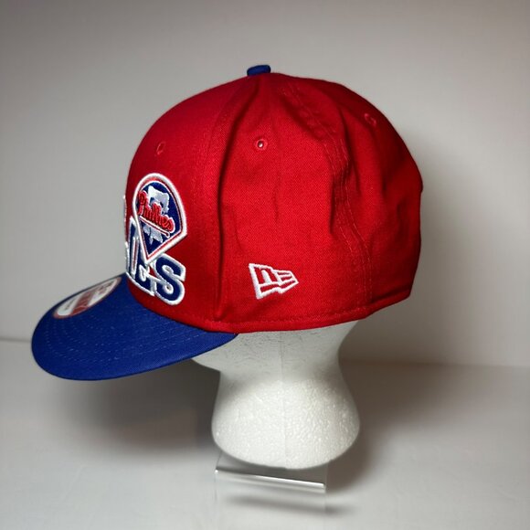 New Era 9Fifity Philadelphia Phillies Hat MLB Snapback Spell Out Vintage Cap NWT - Picture 4 of 10